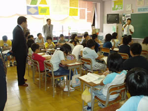授業視察（士別小学校）の写真