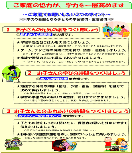 保護者用啓発資料