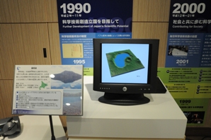 摩周湖の採水状況