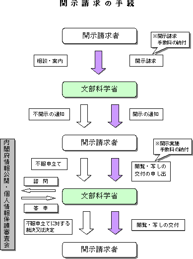 開示請求の手続