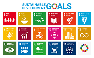 SDGsの17のゴールを示（しめ）したアイコン