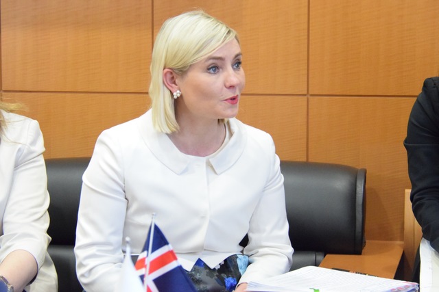 Iceland’s Minister of Education, Science and Culture Lilja D. Alfreðsdóttir pays courtesy visit to MEXT Minister