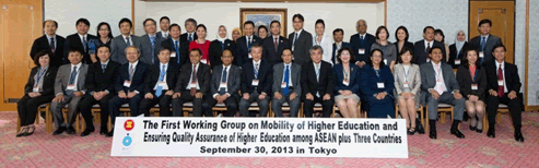 1st Working Group (30 September 2013, Tokyo)