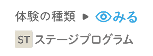 体験の種類→みる ステージプログラム​