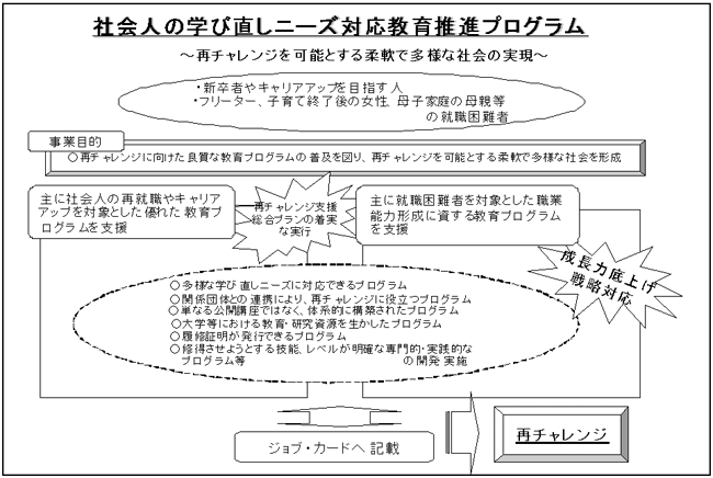 社会人の学び直しニーズ対応教育推進プログラム