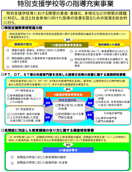 特別支援学校等の指導充実事業