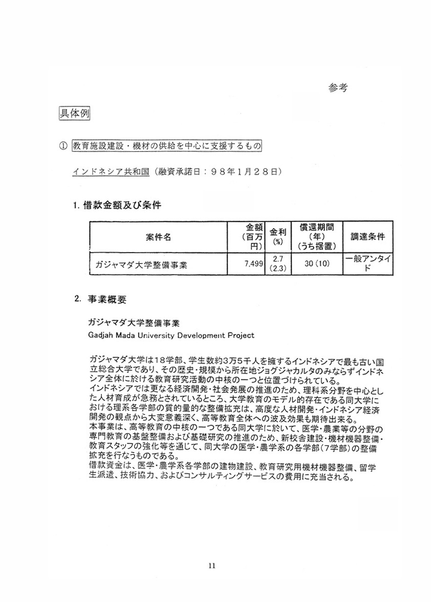 円借款による人材育成支援について