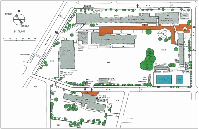 校舎配置図