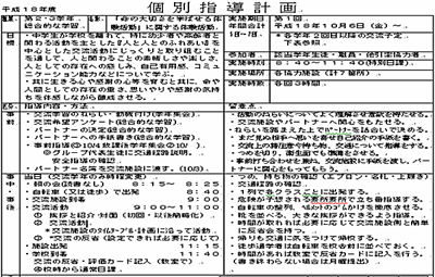 個別指導計画