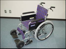 製作した車椅子