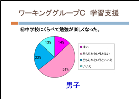 ワーキンググループC　学習支援　男子