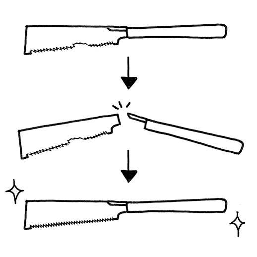 刃こぼれをしたら？ イメージ画像