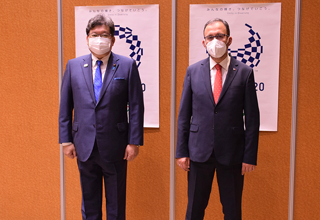 東京オリンピック競技大会に合わせて来日された各国スポーツ担当大臣との2国間会談 歓迎行事 東京オリンピック競技大会に合わせて来日された各国スポーツ担当大臣との2国間会談 歓迎行事