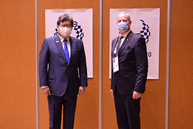 東京オリンピック競技大会に合わせて来日された各国スポーツ担当大臣との2国間会談 歓迎行事 東京オリンピック競技大会に合わせて来日された各国スポーツ担当大臣との2国間会談 歓迎行事