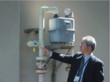 5．LPガスから都市ガスへの変換器の接続口