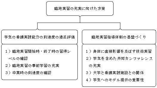 臨地実習指導体制と新卒者の支援