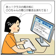 掲示板への書き込みイメージ