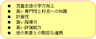 上級教員の評価項目（注29）