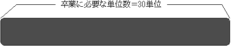 卒業に必要な単位数＝30単位