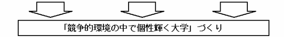 大学の構造改革についての図3