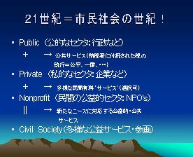 21世紀イコール市民社会の世紀の図