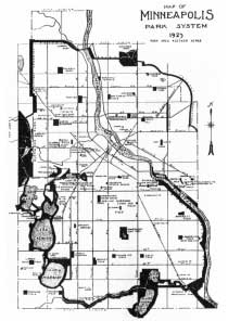 ミネアポリス・パークシステム 1923の図