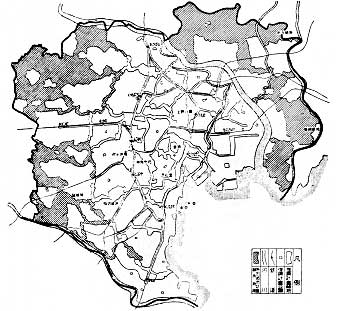 復興緑地及び公園図