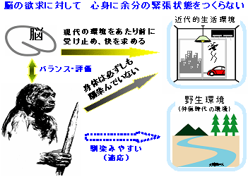 図1　脳と身体反応のバランス