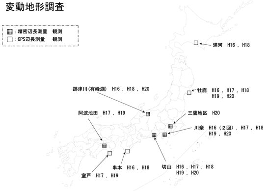 平成16年度～平成20年度　変動地形調査