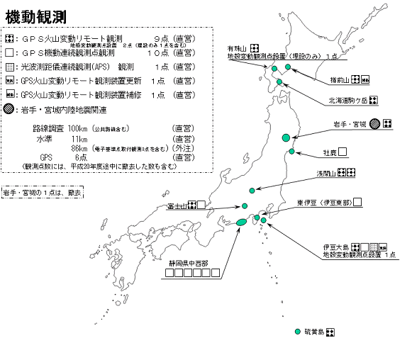 平成20年度　機動観測