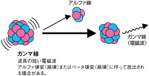 ガンマ線の放出