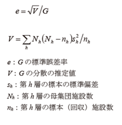 主要項目別の標準誤差率