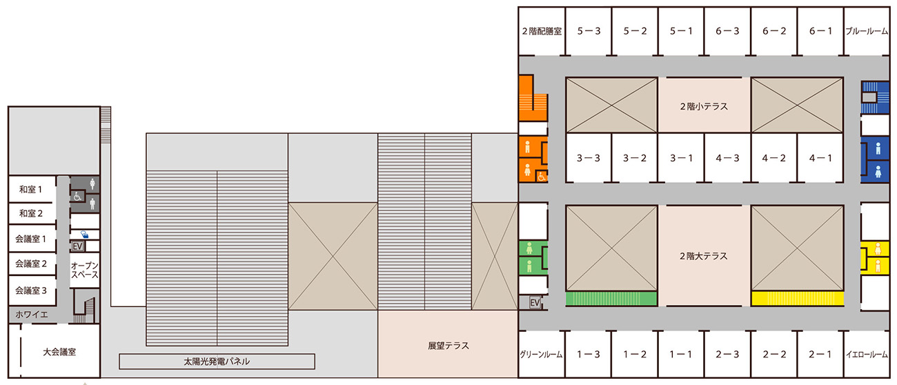 改修後の2階平面図