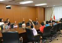 大臣とお話ししよう写真
