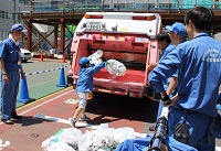 ごみ収集車の仕組み写真