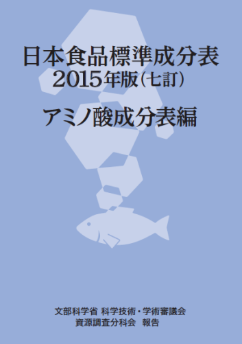 日本食品成分表２０１５年版（七訂）本表編