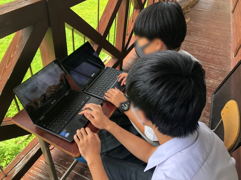 「どこからでも」学べる授業の様子