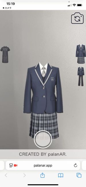 来年度から同じ敷地内に新生小松高等学校が開校されるにあたり新しい制服が誕生、新制服を使ったARを開発。この技術を使って、ファッションショーのデジタル化を模索中。