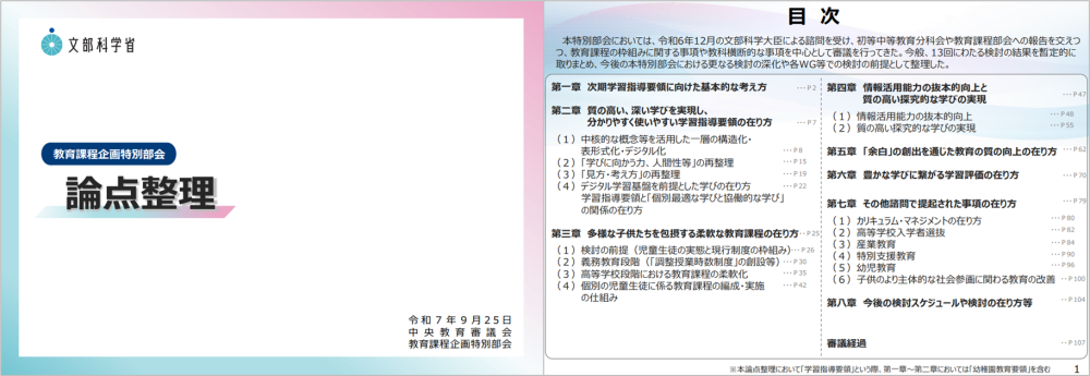 論点整理(2025年9月25日)