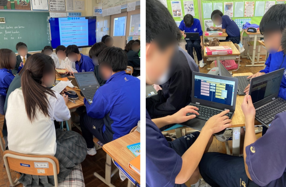 生徒同士の学び合いの様子