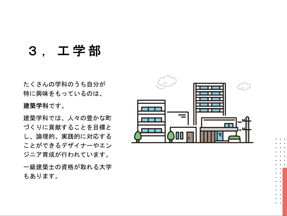 生徒が作成した課題スライド