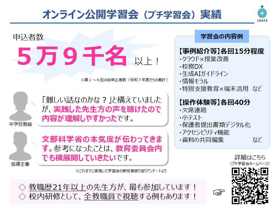 プチ学習会実績