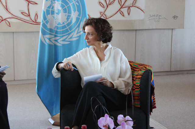 MEXT Minister holds meeting with Director-General of UNESCO