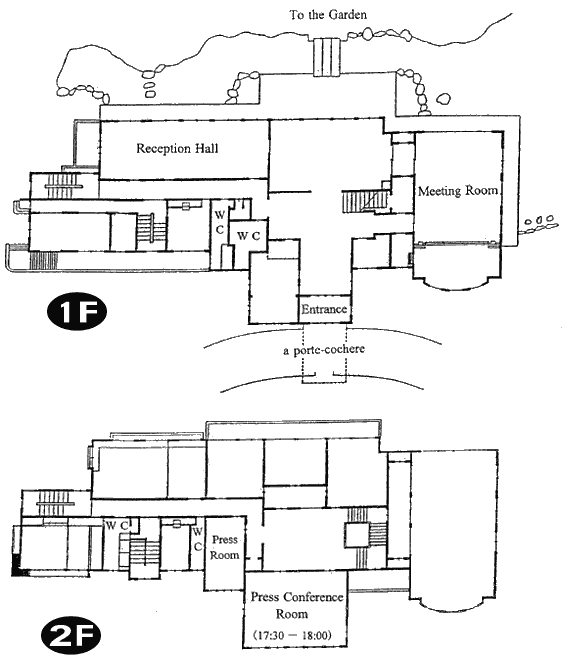 Inside map of the Mayor’s Mansion in Osaka