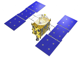 Diagram 1 Drawing of the HAYABUSA asteroid explorer