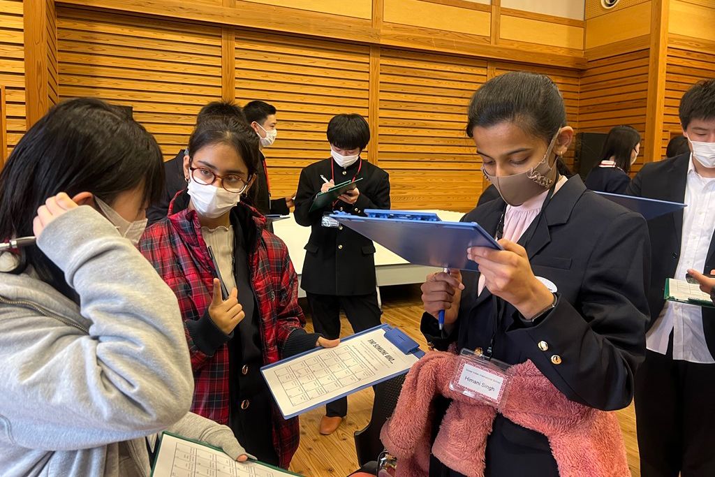 2023年3月に、オンラインとのハイブリッドで開催された「第2回 彦根東サイエンス国際フォーラム」（画像提供：彦根東高等学校）