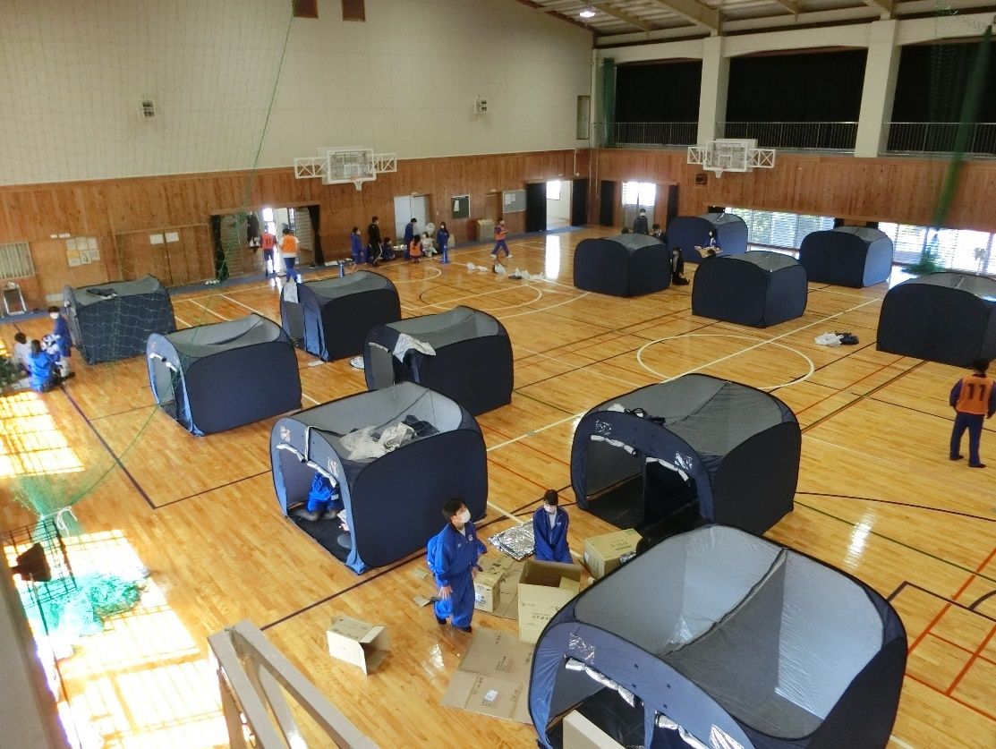 2021年から主催する避難訓練「大方高校防災day」には、黒潮町役場、地元企業なども参加(提供:大方高等学校)