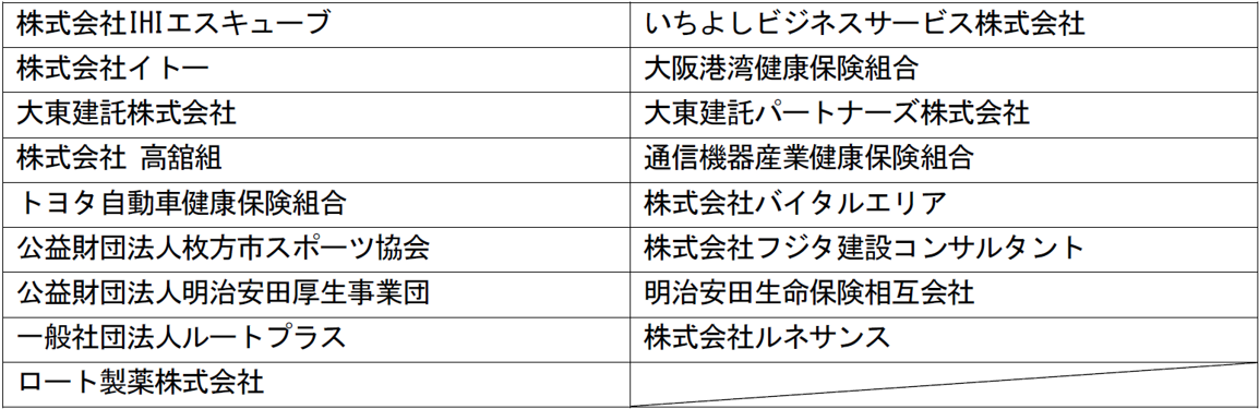 シルバープラス認定企業一覧