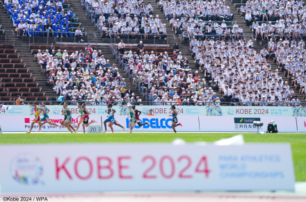 子どもたちの観戦の様子